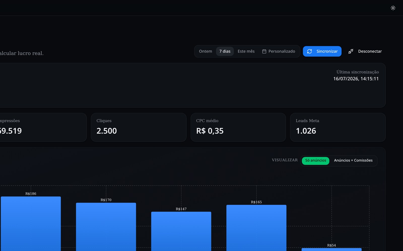 Meta Ads Integrado — AffiliateCore